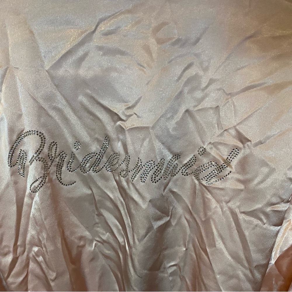 Pink “Bridesmaids” Silk Robe